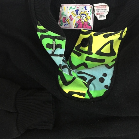 80's radical surfer sweatshirt 1980's kids - Picture 4 of 4